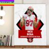 2022 NFL Defensive Player Of The Year Winner Is Nick Bosa Home Decor Poster Canvas