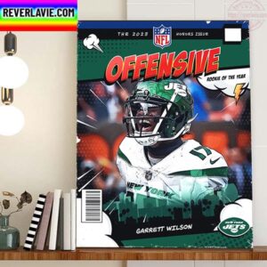 2022 NFL Offensive Rookie Of The Year Is Garrett Wilson Home Decor Poster Canvas