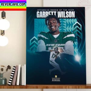 2022 Offensive Rookie Of The Year Is Garrett Wilson Home Decor Poster Canvas