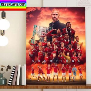 2023 EFL Carabao Cup Manchester United Are The Champions Home Decor Poster Canvas