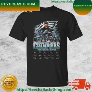 2023 NFC Champions Philadelphia Eagles Signatures T-shirt