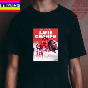 2023 Super Bowl LVII Champions Are Kansas City Chiefs Unisex T-Shirt