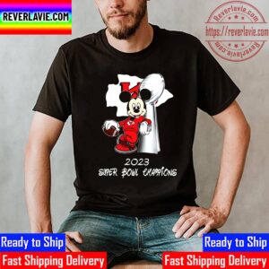 2023 Super Bowl LVII Champions Are Kansas City Chiefs x Mickey Mouse Disney Unisex T-Shirt