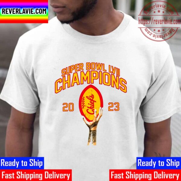 2023 Super Bowl LVII Champions x Rihanna x Kansas City Chiefs Champions Unisex T-Shirt