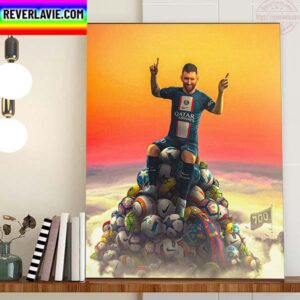 700 Club Goals For Lionel Messi Home Decor Poster Canvas