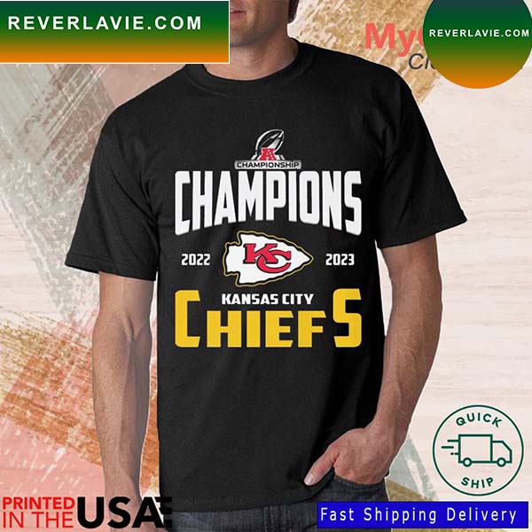 AFC Champions 2022-2023 Kansas City Chiefs T-shirt AFC Champions 2022-2023 Kansas City Chiefs T-shirt