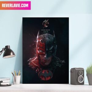Batman Keaton x The Flash Awesome Poster The Flash DCEU Movies Canvas-Poster