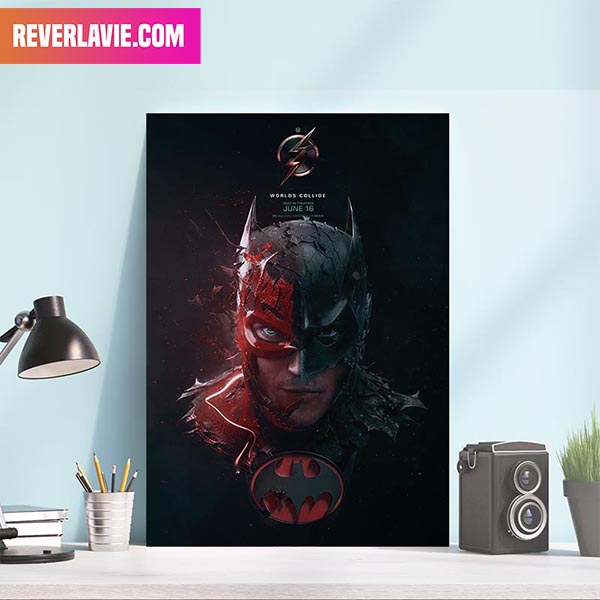 Batman Keaton x The Flash Awesome Poster The Flash DCEU Movies Canvas-Poster Batman Keaton x The Flash Awesome Poster The Flash DCEU Movies Canvas-Poster