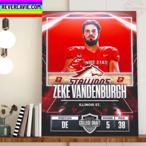 Birmingham Stallions In The 2023 USFL College Draft Select Zeke Vandenburgh Home Decor Poster Canvas