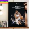 Chris Duarte 1000 Career Points Club With Indiana Pacers Home Decor Poster Canvas