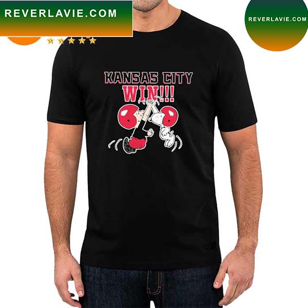 Charlie and Snoopy Kansas City Chiefs Win Super Bowl LVII T-shirt Charlie and Snoopy Kansas City Chiefs Win Super Bowl LVII T-shirt