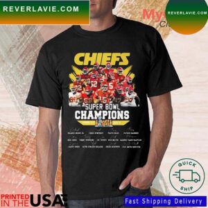 Chiefs Super Bowl Champions LVII Kansas City Chiefs Signatures 2023 T-Shirt