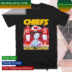 Chiefs Travis Kelce Patrick Mahomes National Champions T-shirt
