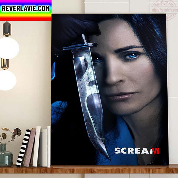 Courteney Cox As Gale Weathers In The Scream VI Movie Home Decor Poster Canvas Courteney Cox As Gale Weathers In The Scream VI Movie Home Decor Poster Canvas