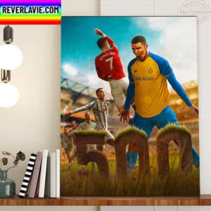Cristiano Ronaldo Scores His 500th League Goal In Career Home Decor Poster Canvas