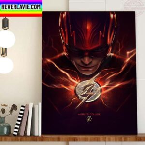 Ezra Miller As The Flash In The Flash Worlds Collide Movie Home Decor Poster Canvas