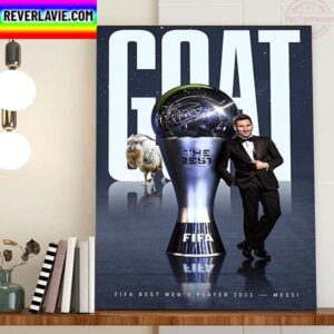FIFA Best Mens Player 2022 Is GOAT Lionel Messi Home Decor Poster Canvas