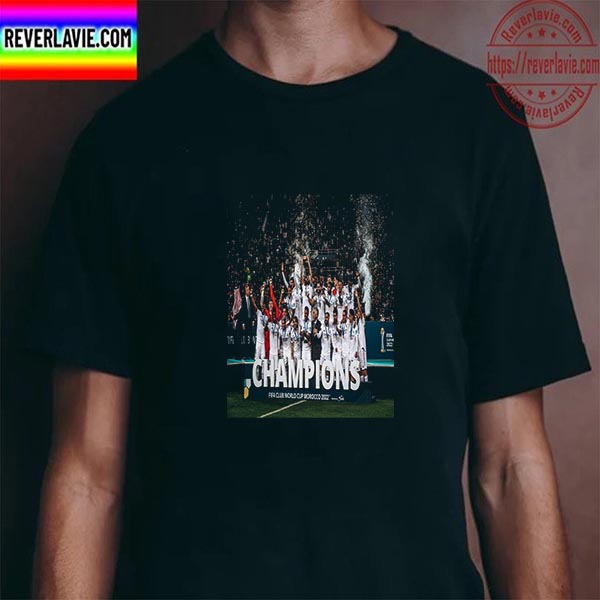 FIFA Club World Cup Morocco 2022 Champions Are Real Madrid Unisex T-Shirt FIFA Club World Cup Morocco 2022 Champions Are Real Madrid Unisex T-Shirt