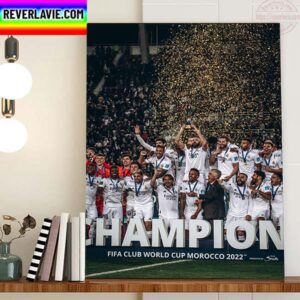 FIFA Club World Cup Morocco 2022 Winner Are Real Madrid Home Decor Poster Canvas