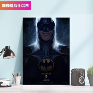 First Poster For Michael Keaton as Batman In The Flash DC Comics Canvas-Poster