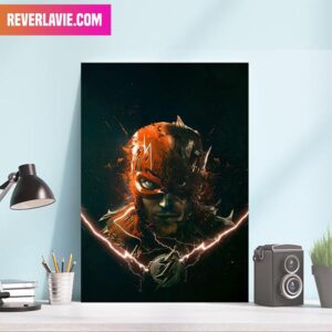 Flash x Dark Flash Variant The Flash Movie DC Comics New Movie Canvas-Poster