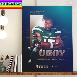 Garrett Wilson Is 2022 AP NFL Offensive Rookie Of The Year Home Decor Poster Canvas