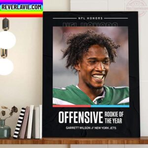 Garrett Wilson Is 2022 NFL Offensive Rookie Of The Year Home Decor Poster Canvas