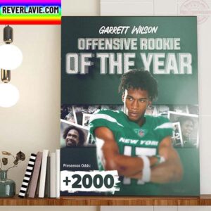 Garrett Wilson Is AP NFL Offensive Rookie Of The Year 2022 Home Decor Poster Canvas