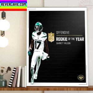 Garrett Wilson Is The 2022 AP Offensive Rookie Of The Year Home Decor Poster Canvas
