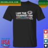 Green Bay Packers I am the toughest fan proud cancer survivor crucial catch intercept cancer T-shirt