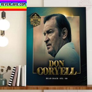 Head Coach Don Coryell In The Pro Football Hall Of Fame Class Of 2023 Home Decor Poster Canvas
