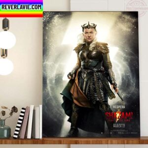 Helen Mirren as Hespera In Shazam Fury Of The Gods Home Decor Poster Canvas