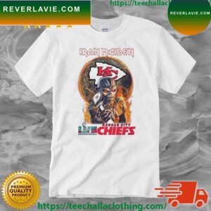 Iron Maiden Kansas City Chiefs LVII Super Bowl Champions T-shirt