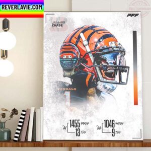 JaMarr Chase Took The League By Storm With Cincinnati Bengals NFL Home Decor Poster Canvas