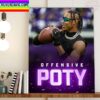 Justin Jefferson Is The 2022 Offensive Player Of The Year Home Decor Poster Canvas