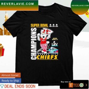 K. C. Wolf Kansas City Chiefs super bowl champions trophy T-shirt