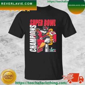 KC Wolf Mascot Kansas City Chiefs Super Bowl LVII Champions 2023 T-shirt