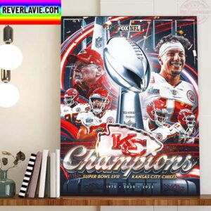 Kansas City Chiefs 1970 2020 2023 Super Bowl LVII Champions Home Decor Poster Canvas