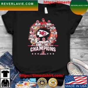 Kansas City Chiefs 2023 AFC Championship Game Champions Signatures T-shirt