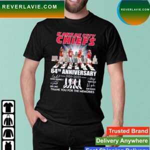 Kansas City Chiefs Abbey Road 64th Anniversary 1959-2023 Thank You For The Memories Signatures T-shirt
