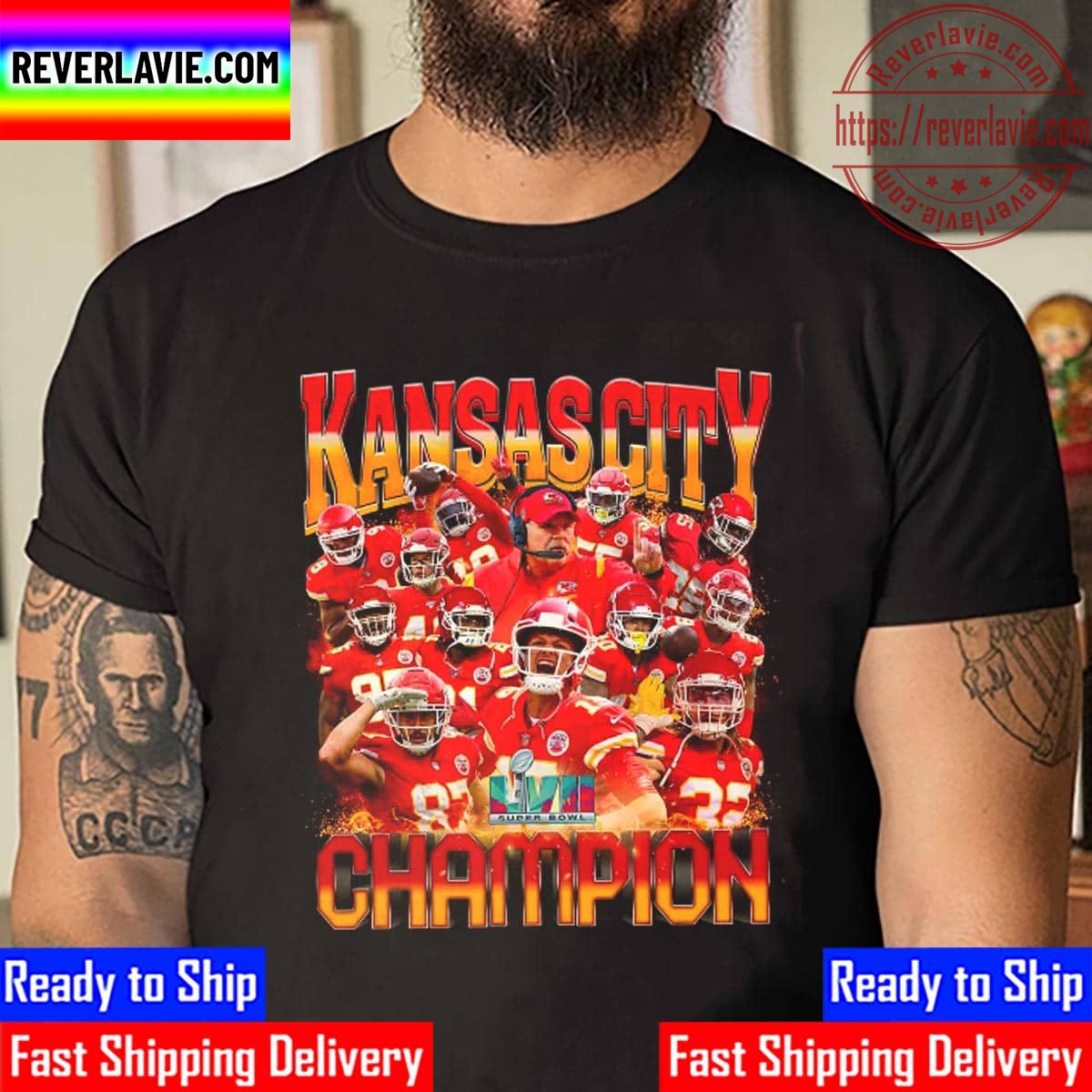 Kansas City Chiefs Champions Super Bowl 57 Champions Unisex T-Shirt Kansas City Chiefs Champions Super Bowl 57 Champions Unisex T-Shirt