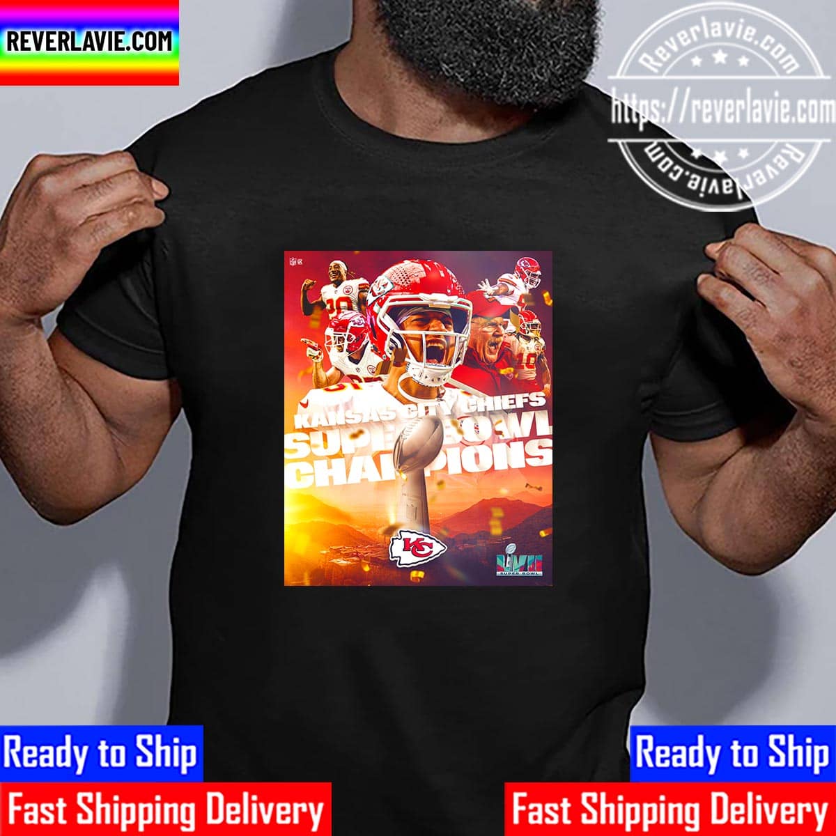 Kansas City Chiefs Champions Super Bowl LVII Champs Unisex T-Shirt Kansas City Chiefs Champions Super Bowl LVII Champs Unisex T-Shirt