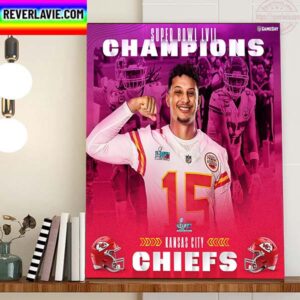 Kansas City Chiefs Champs Super Bowl LVII Champions Home Decor Poster Canvas
