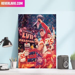 Kansas City Chiefs Hoist It High Congrats Champions Of Super Bowl LVII 2023 Decorations Home Poster-Canvas