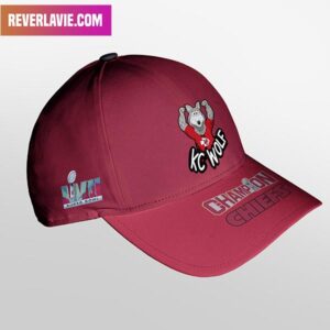 Kansas City Chiefs Mascot KC Wolf Super Bowl LVII 2023 Champions Hat