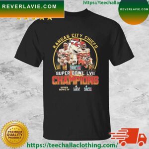 Kansas City Chiefs Player Skyline Super Bowl LVII Champions T-shirt