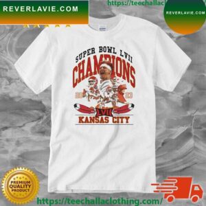 Kansas City Chiefs Super Bowl LVII Champions 2023 Team Football T-shirt