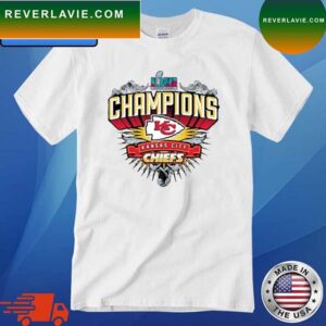 Kansas City Chiefs Super Bowl LVII Champions Shield Tie-Dye T-Shirt