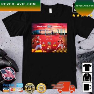 Kansas City Chiefs Super Bowl Lvii Champions Collage With Game-used Confetti T-shirt