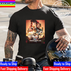 Kansas City Chiefs Vs Philadelphia Eagles For NFL 2023 Super Bowl LVII Poster Fan Art Unisex T-Shirt